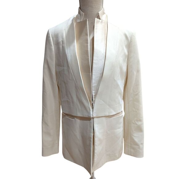 3.1 Phillip Lim Ivory Chic Blazer with attached Vest Women's Size 6 - Picture 1 of 9